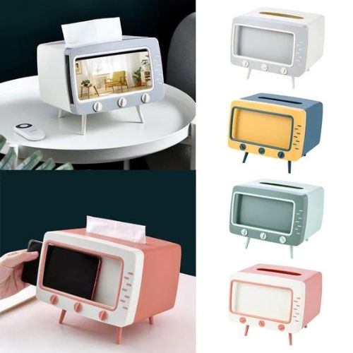 TV Tissue - Box Phone Holder