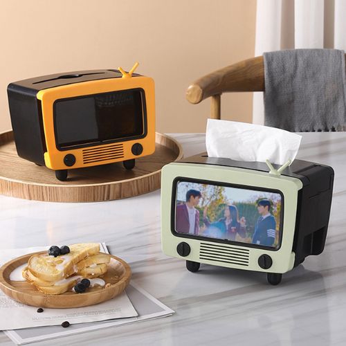 TV Tissue - Box Phone Holder