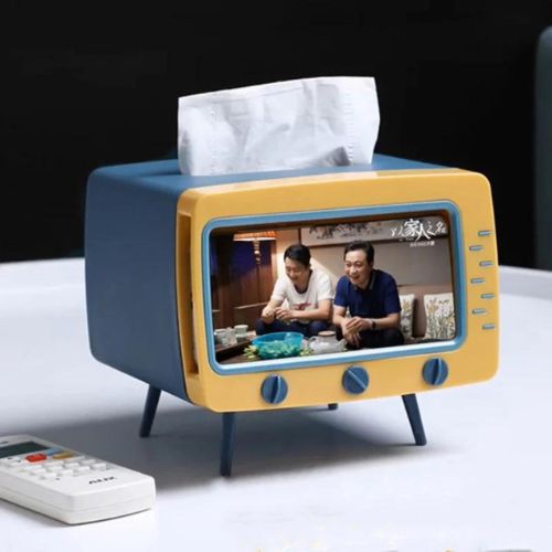 TV Tissue - Box Phone Holder