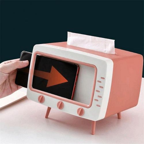 TV Tissue - Box Phone Holder