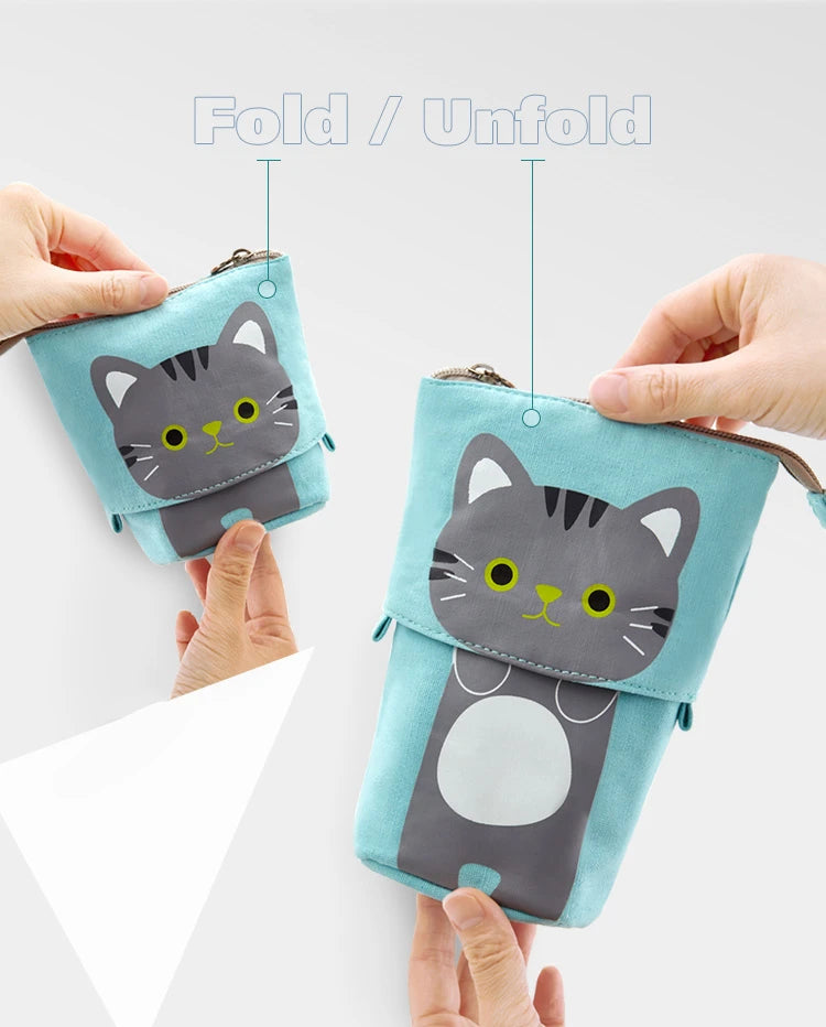 Cute Cat Pop-Up Pencil Case