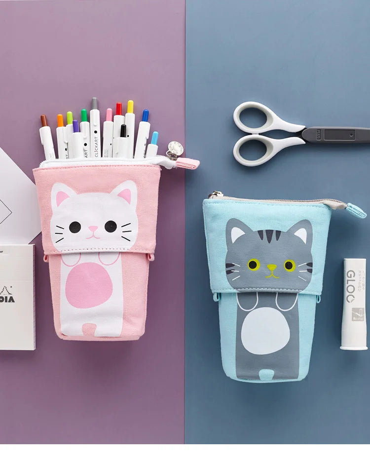Cute Cat Pop-Up Pencil Case