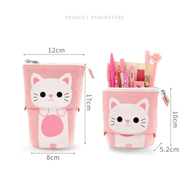 Cute Cat Pop-Up Pencil Case
