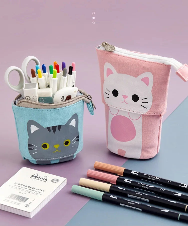 Cute Cat Pop-Up Pencil Case