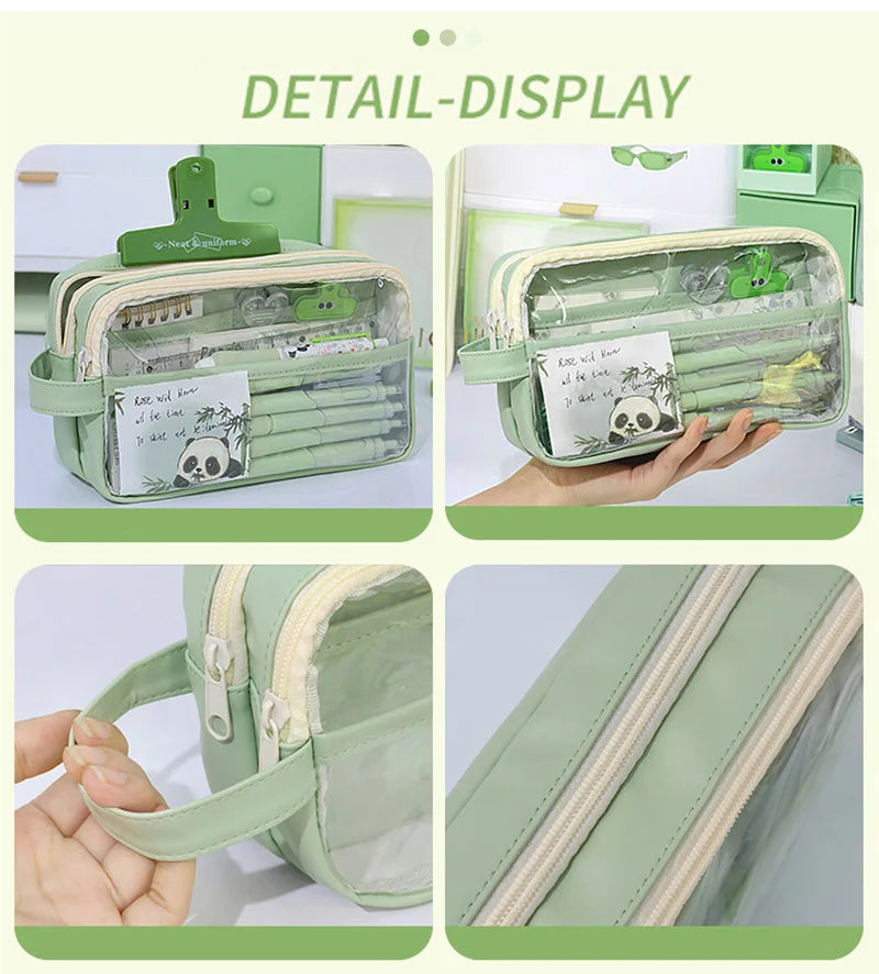 Transparent School Supplies Bag