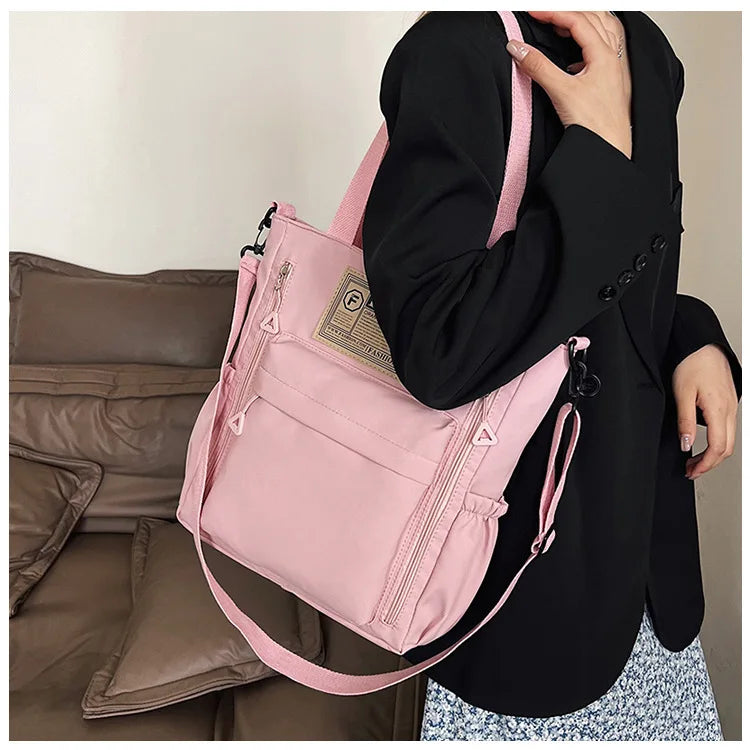 K-Style Multi-Pocket University Tote