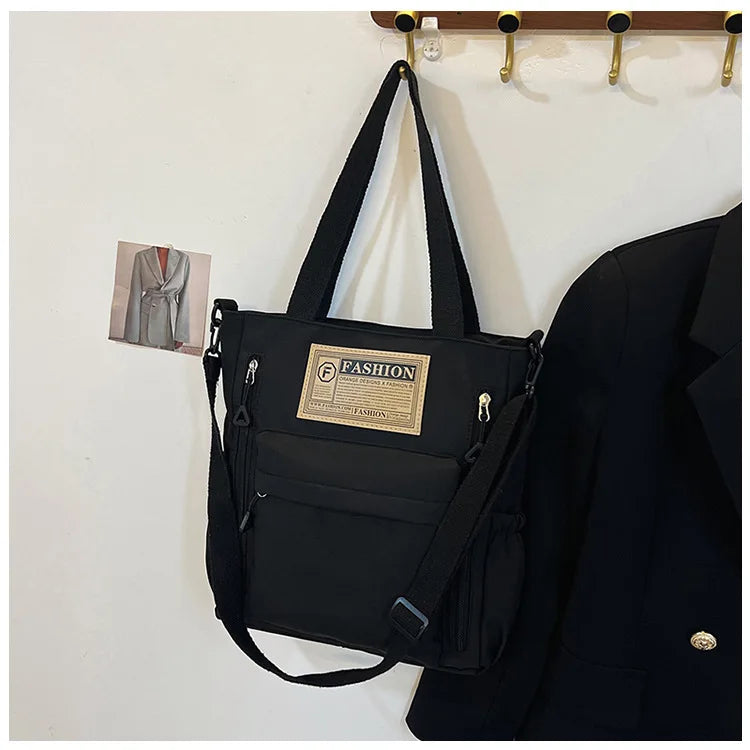 K-Style Multi-Pocket University Tote