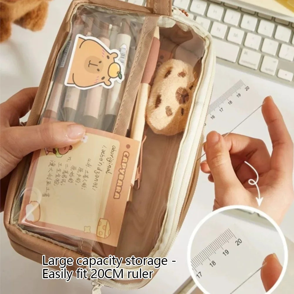 Aesthetic Capybara Pencil Bag