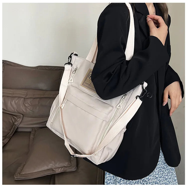 K-Style Multi-Pocket University Tote