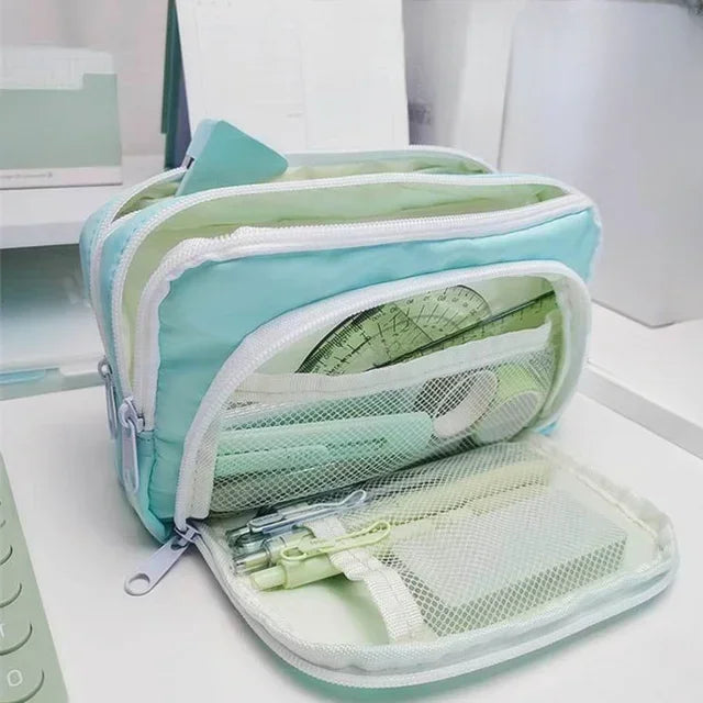 Girls School Supplies Pink Aesthetic Bag