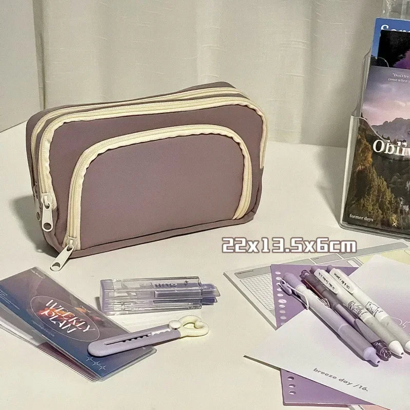 Girls School Supplies Pink Aesthetic Bag
