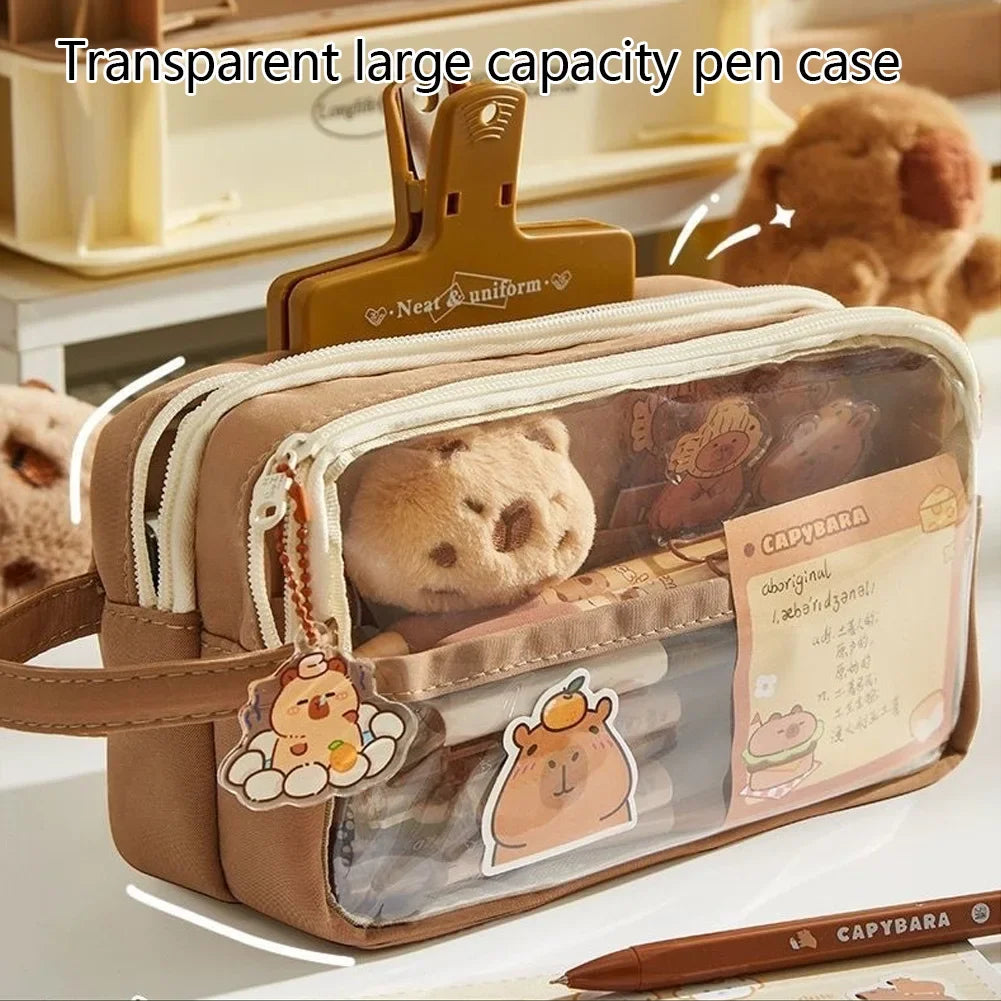 Aesthetic Capybara Pencil Bag
