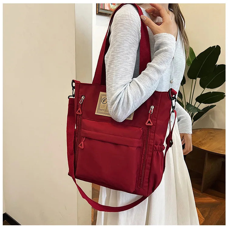 K-Style Multi-Pocket University Tote