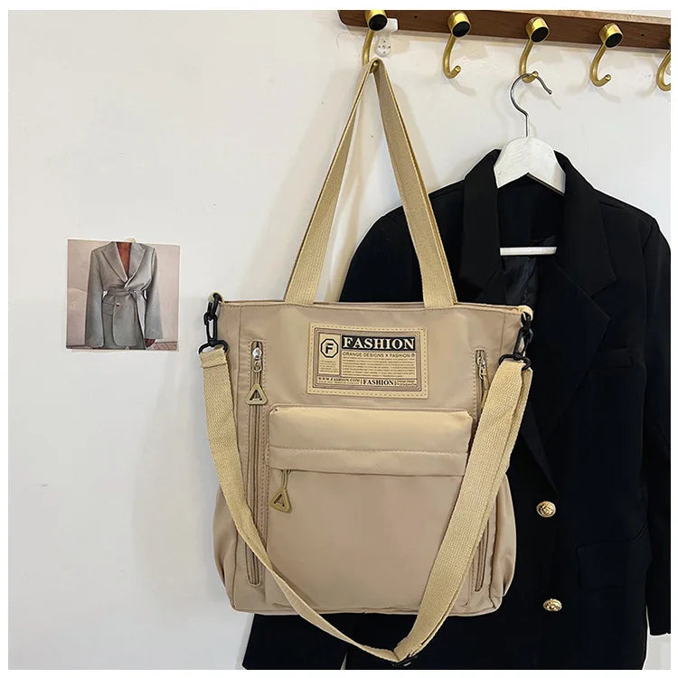 K-Style Multi-Pocket University Tote