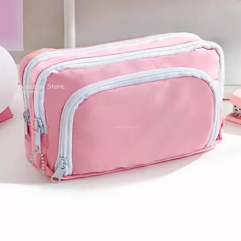 Girls School Supplies Pink Aesthetic Bag