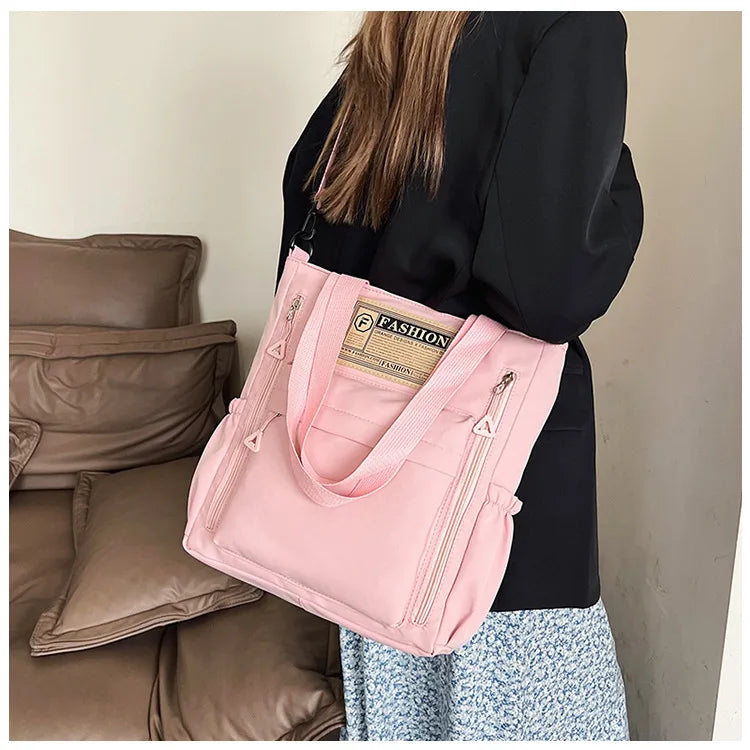 K-Style Multi-Pocket University Tote