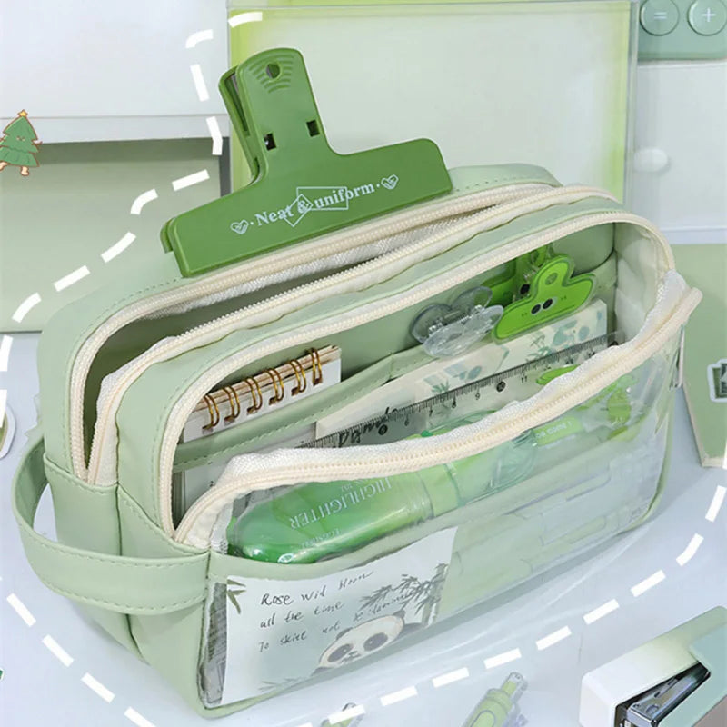 Transparent School Supplies Bag