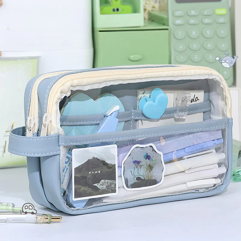 Transparent School Supplies Bag