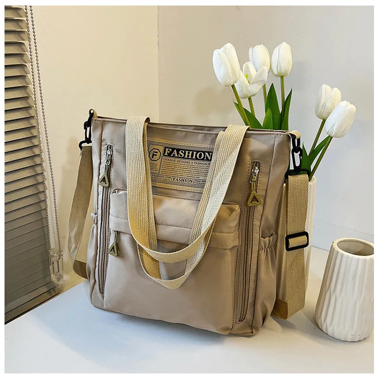 K-Style Multi-Pocket University Tote