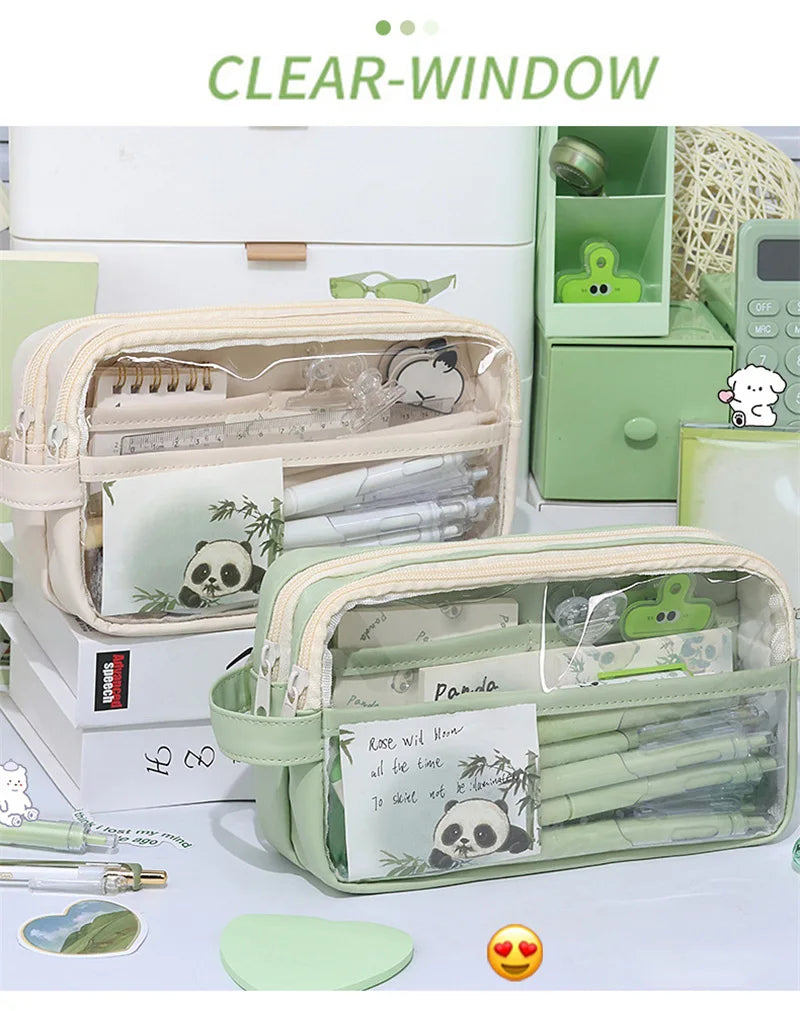 Transparent School Supplies Bag