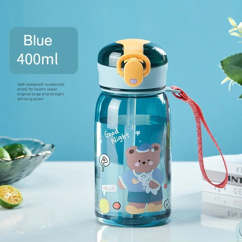 Cute Bear Kids' Water Bottle with Lock