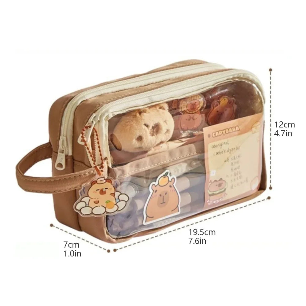 Aesthetic Capybara Pencil Bag