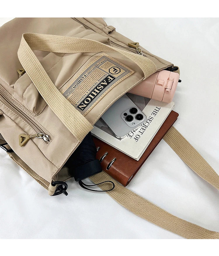 K-Style Multi-Pocket University Tote