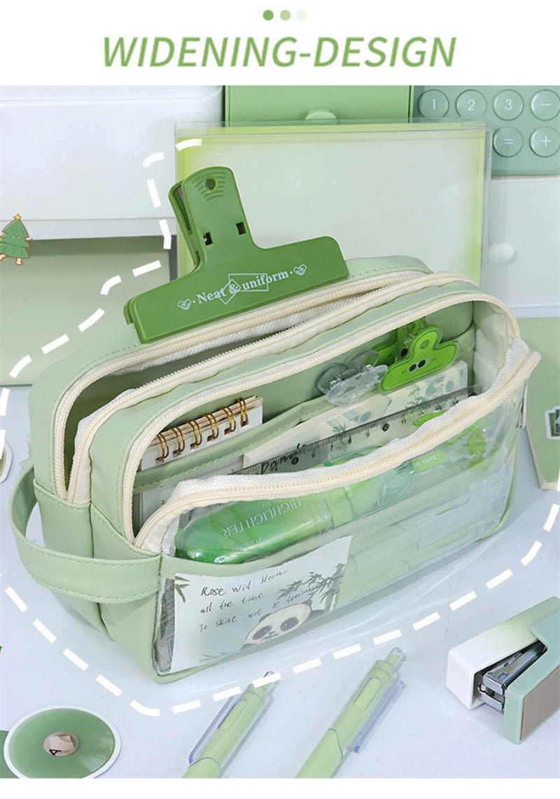 Transparent School Supplies Bag