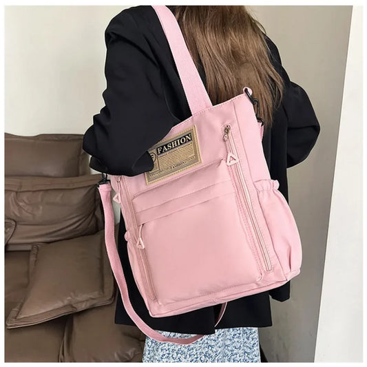 K-Style Multi-Pocket University Tote