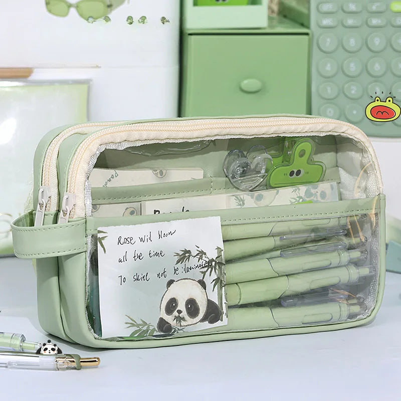 Transparent School Supplies Bag