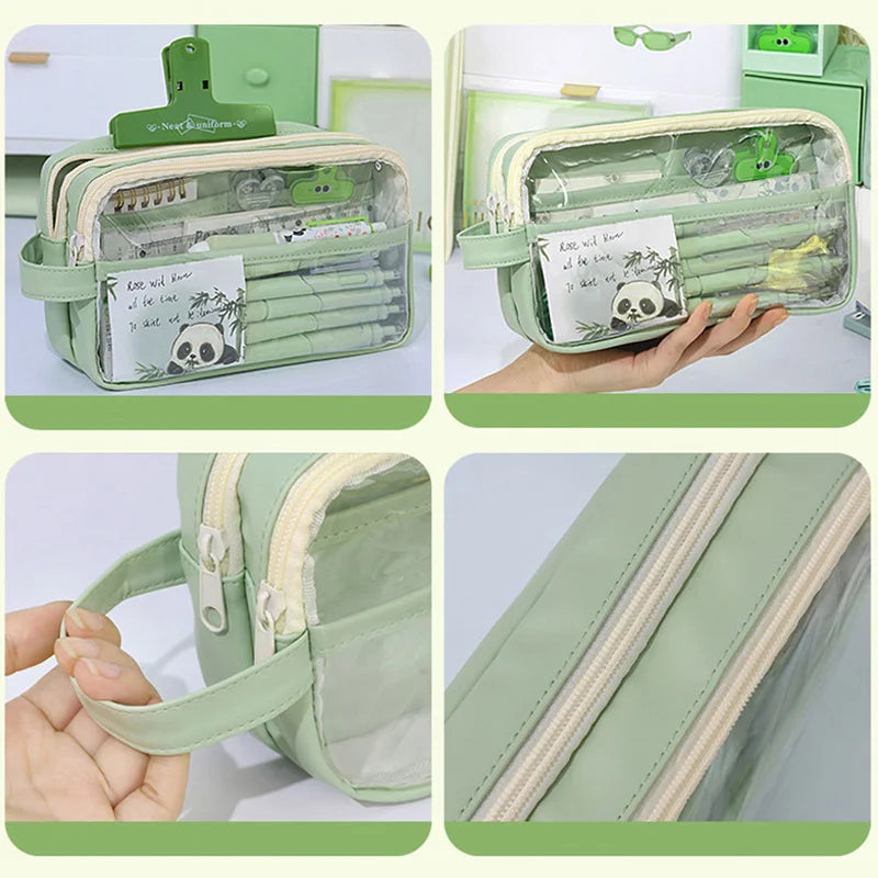 Transparent School Supplies Bag