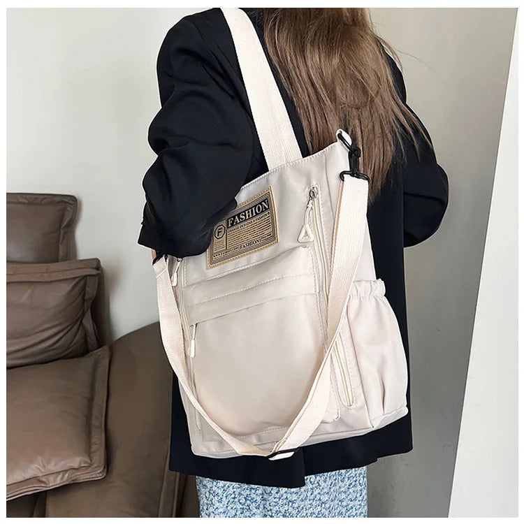 K-Style Multi-Pocket University Tote