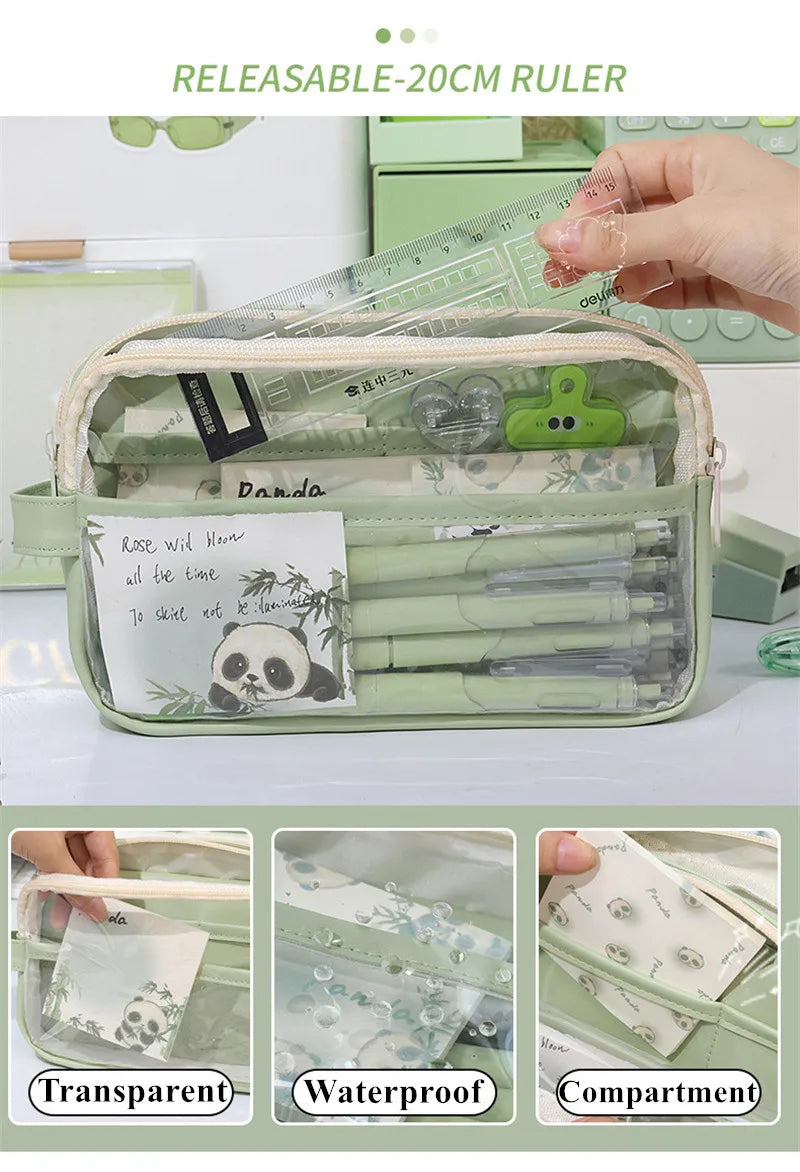 Transparent School Supplies Bag