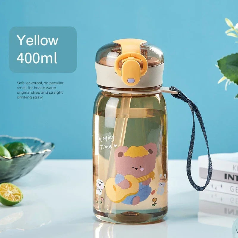 Cute Bear Kids' Water Bottle with Lock