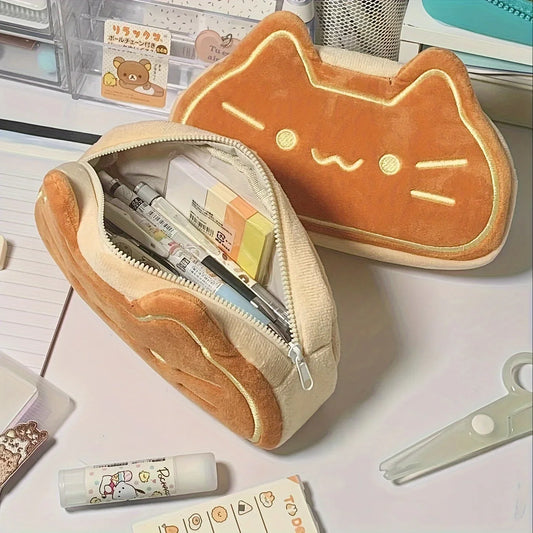 Unique Caramel Cat Pencil Case