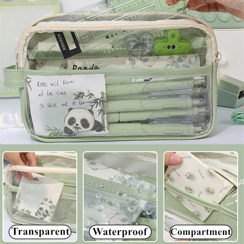 Transparent School Supplies Bag