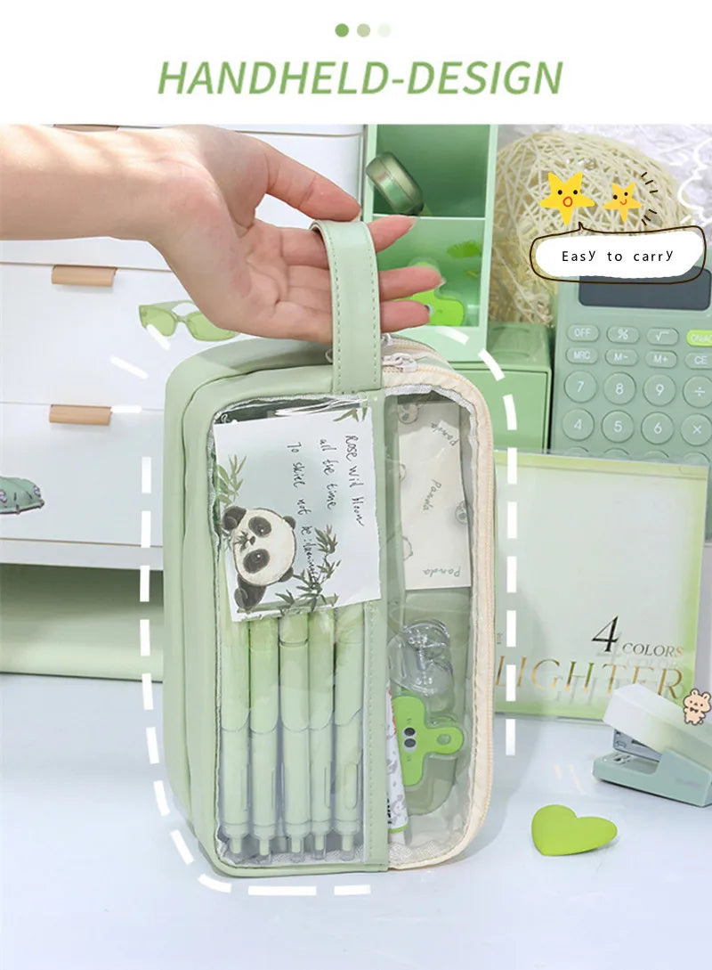 Transparent School Supplies Bag