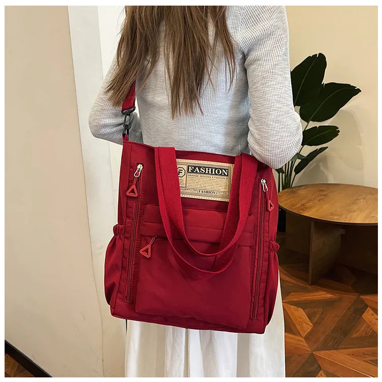 K-Style Multi-Pocket University Tote