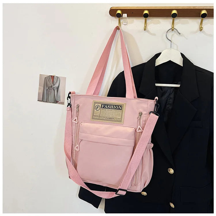 K-Style Multi-Pocket University Tote