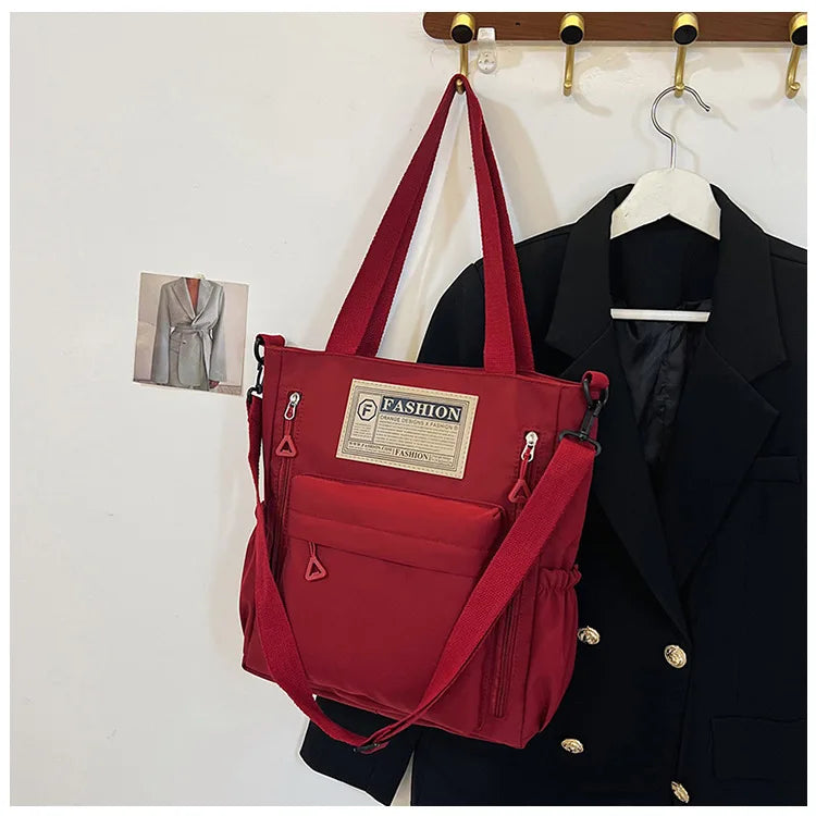 K-Style Multi-Pocket University Tote