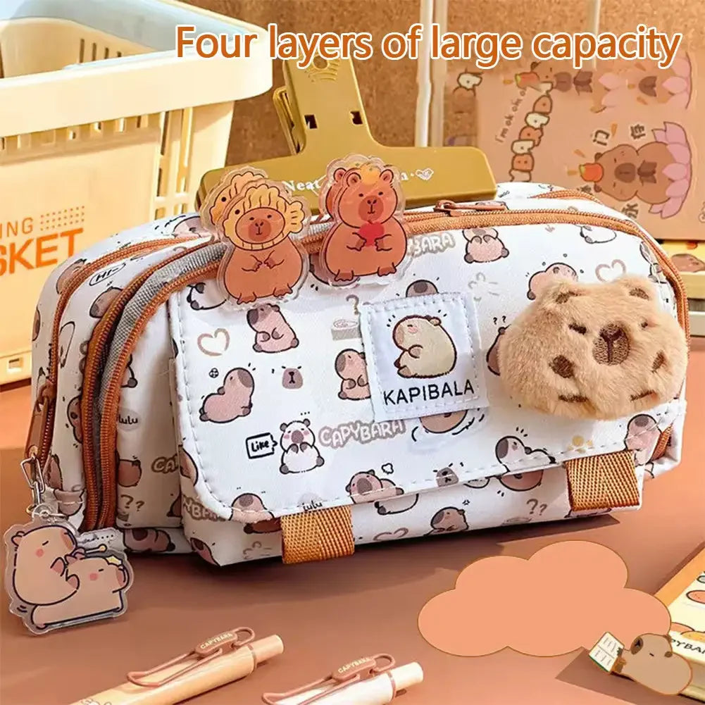 Cute Capybara Pencil Case
