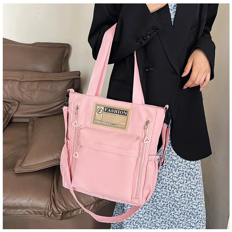 K-Style Multi-Pocket University Tote