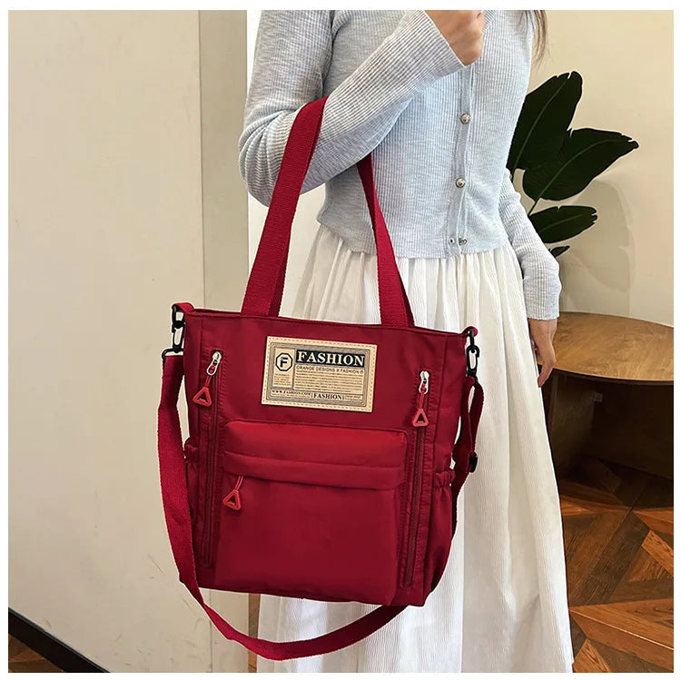 K-Style Multi-Pocket University Tote
