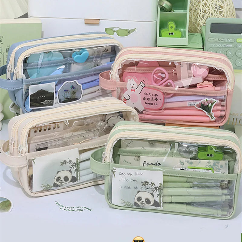 Transparent School Supplies Bag