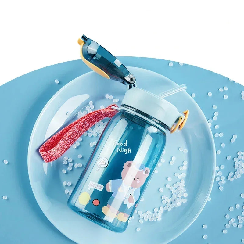 Cute Bear Kids' Water Bottle with Lock