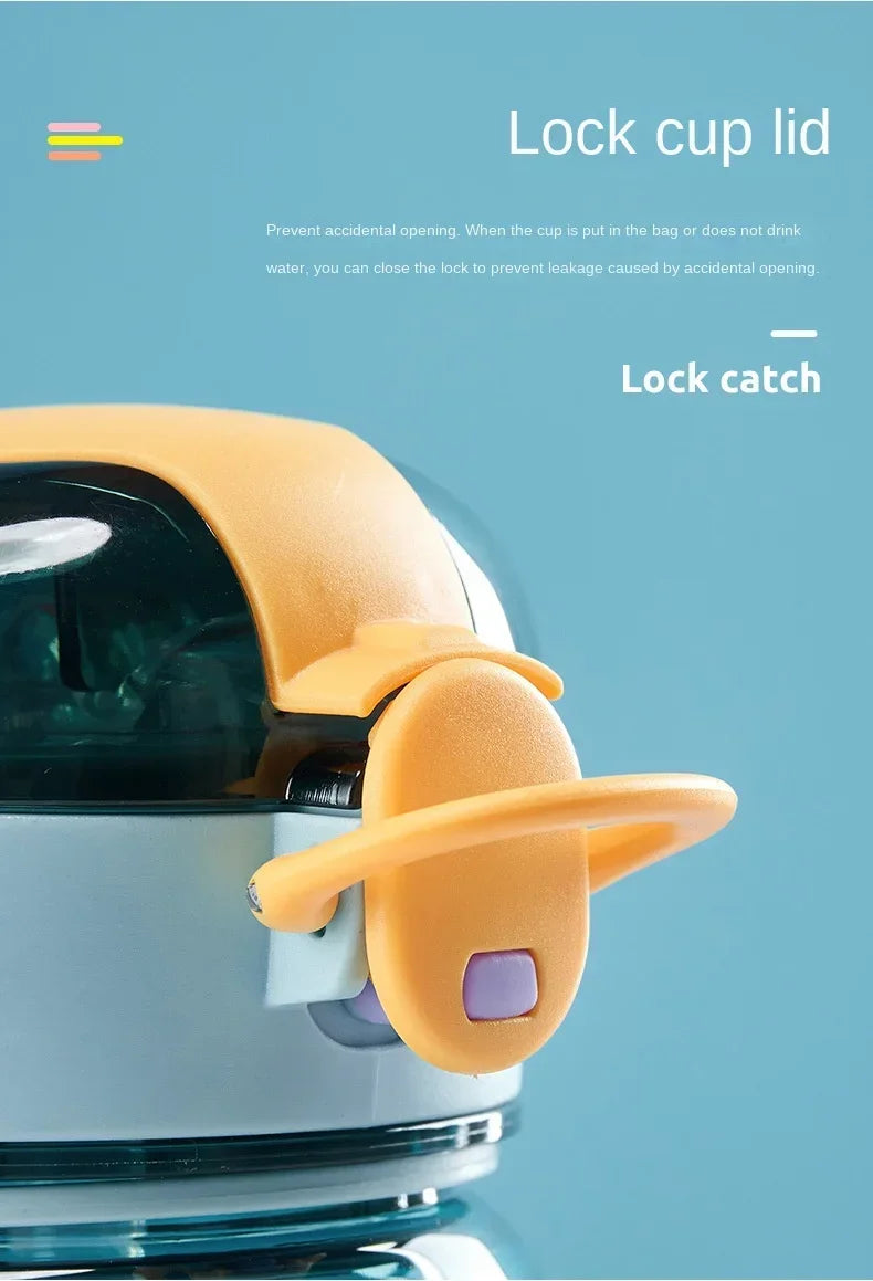 Cute Bear Kids' Water Bottle with Lock
