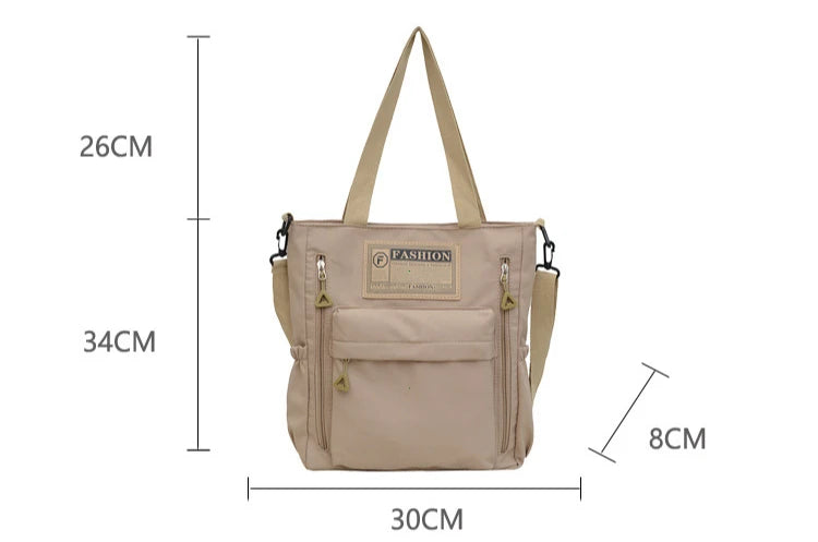 K-Style Multi-Pocket University Tote