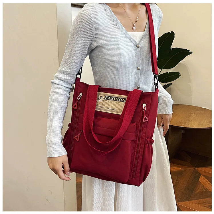 K-Style Multi-Pocket University Tote