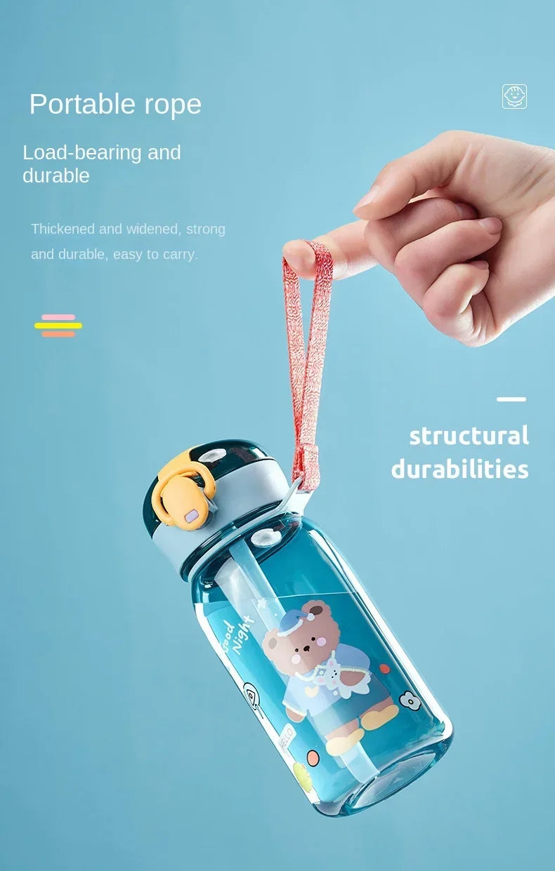 Cute Bear Kids' Water Bottle with Lock