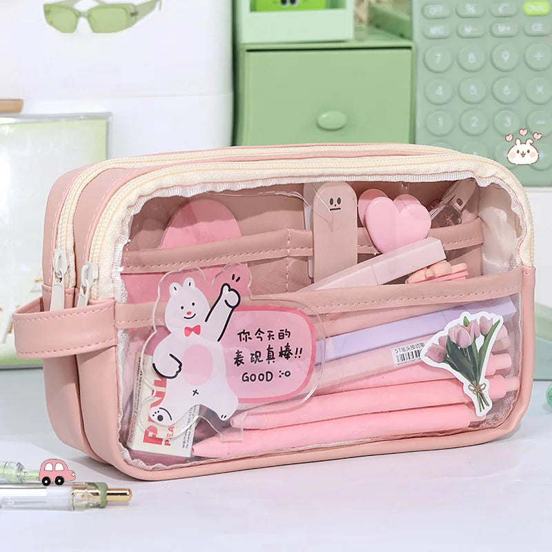 Transparent School Supplies Bag
